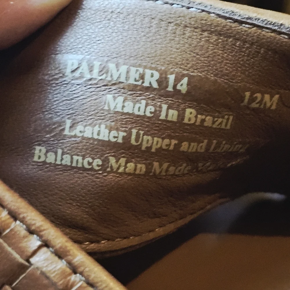 Donald J Pliner Palmer Calf Leather Flip-Flops Saddle/Cognac Size 12M NWOT